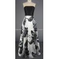 Strapless Prom Dress Ball Gown with Scarf